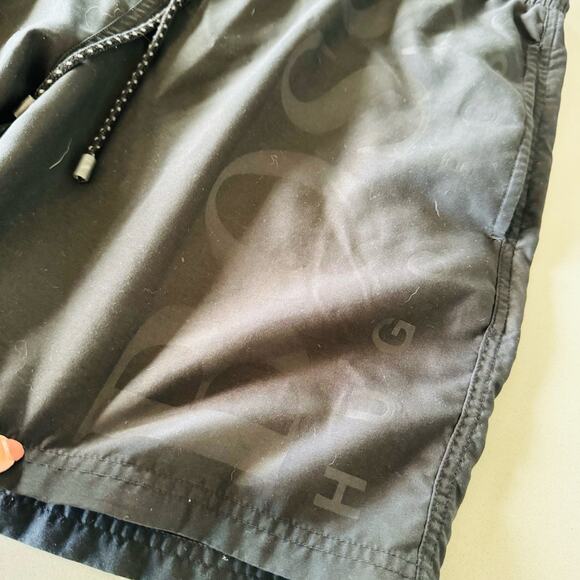 MENS HUGO BOSS Black Casual Athletic Tie Waist Transitional Swim Board Shorts S - Picture 3 of 14